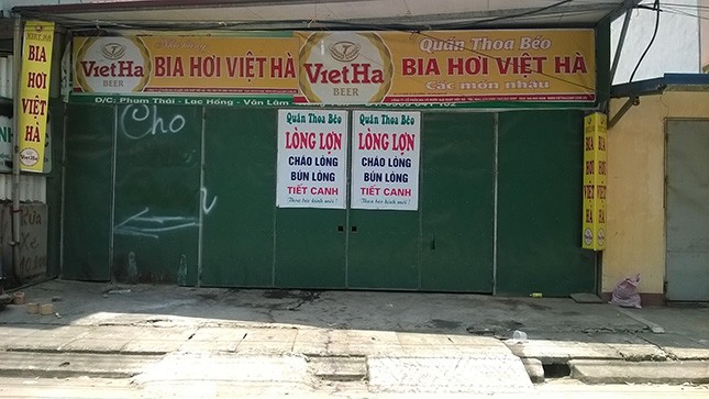 Hiện trường xảy ra sự việc.