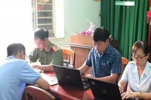 Ông V.H.N.Q làm việc tại cơ quan công an