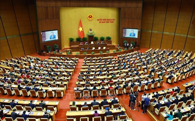 Phiên khai mạc Kỳ họp thứ 8, Quốc hội khóa XV, sáng 21/10/2024. Ảnh tư liệu: TTXVN