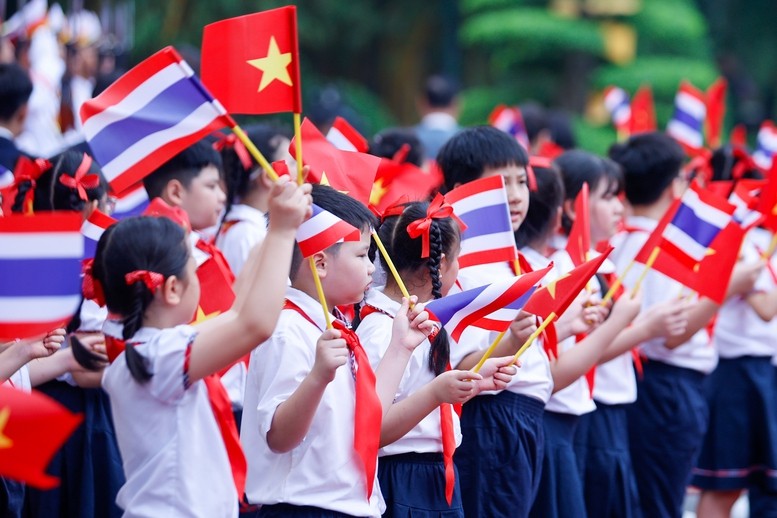 Đây là chuyến thăm Việt Nam đầu tiên của Thủ tướng Thái Lan Paetongtarn Shinawatra kể từ khi bà nhậm chức Thủ tướng Thái Lan - Ảnh: VGP/Nhật Bắc