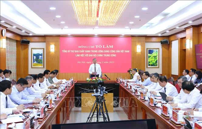 Tổng Bí thư Tô Lâm phát biểu chỉ đạo. Ảnh: Phương Hoa/TTXVN