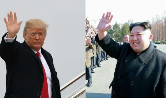 Ông Trump và ông Kim.