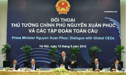 Thủ tướng phát biểu tại phiên đối thoại.