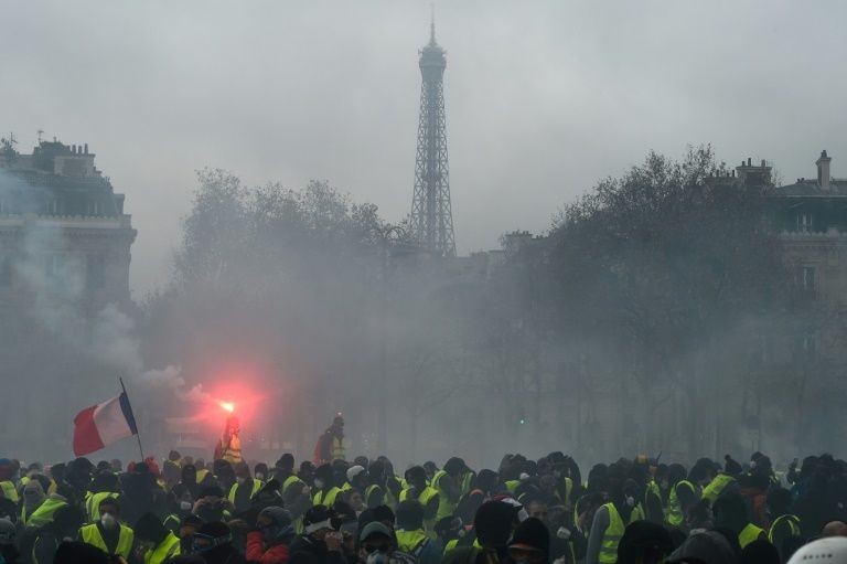 Biểu tình ở Paris, Pháp