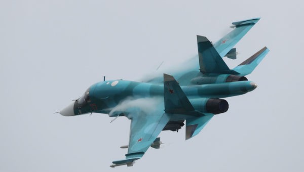 Máy bay ném bom Su-34 của Nga.