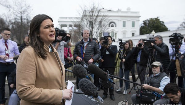 Thư ký báo chí Nhà Trắng Sarah Sanders.