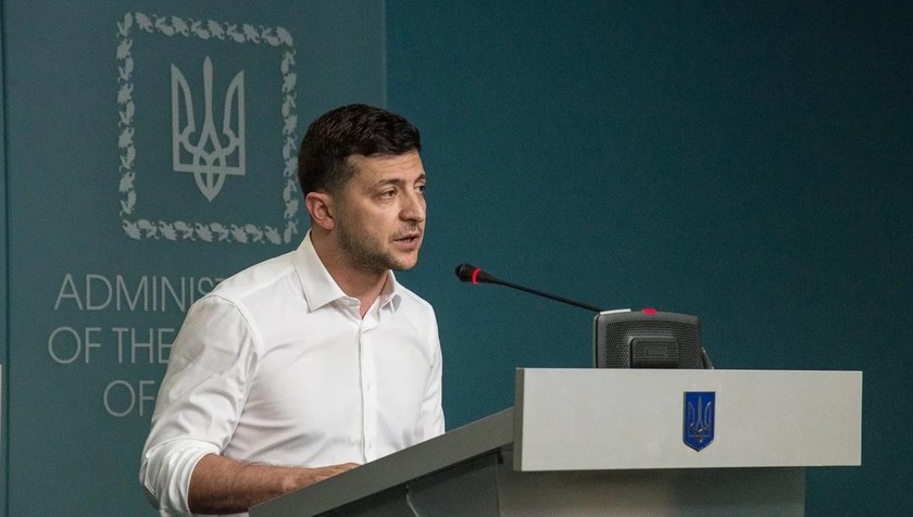  Tổng thống Ukraine Volodymyr Zelensky.