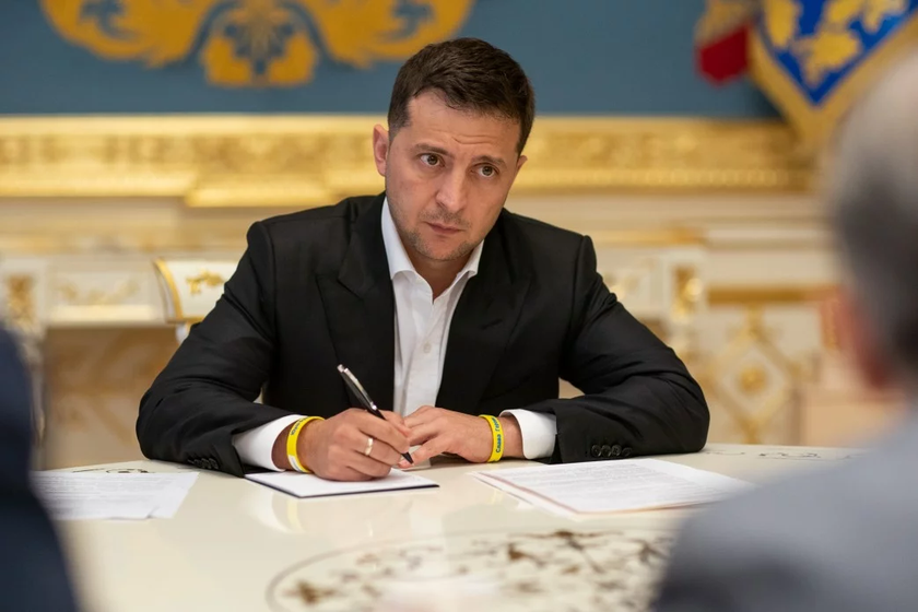 Tổng thống Ukraine Volodymyr Zelensky.