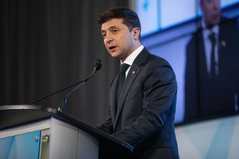 Tổng thống Ukraine Volodymyr Zelensky.