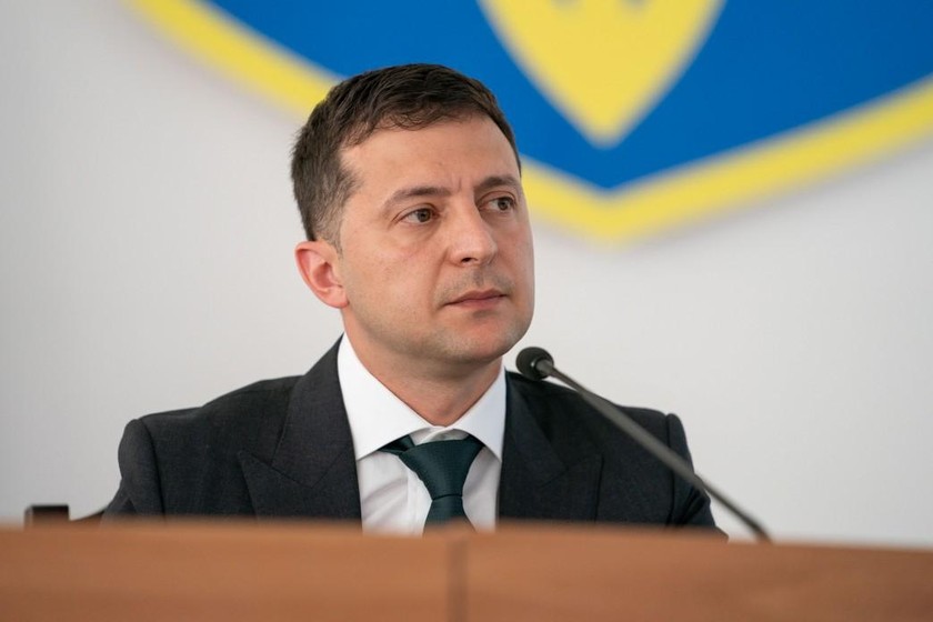 Tổng thống Ukraine Volodymyr Zelensky.