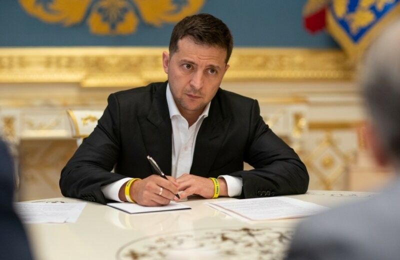 Tổng thống Ukraine Volodimir Zelensky.