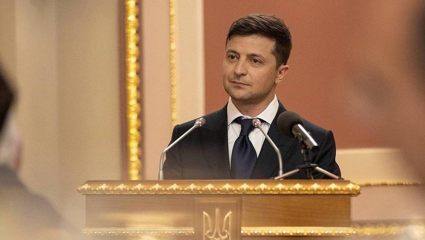 Tổng thống Ukraine Vladimir Zelensky.