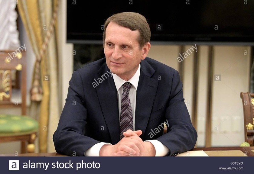 Người đứng đầu Cơ quan Tình báo Đối ngoại Nga Sergei Naryshkin.