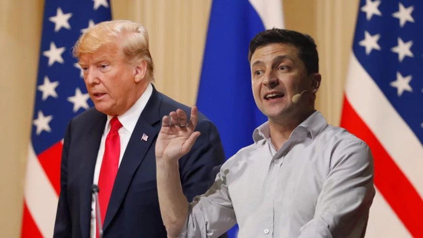 Ông Trump và ông Zelensky.