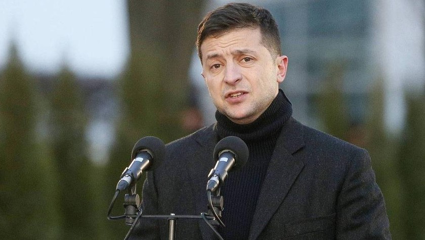 Tổng thống Ukraine Vladimir Zelensky.