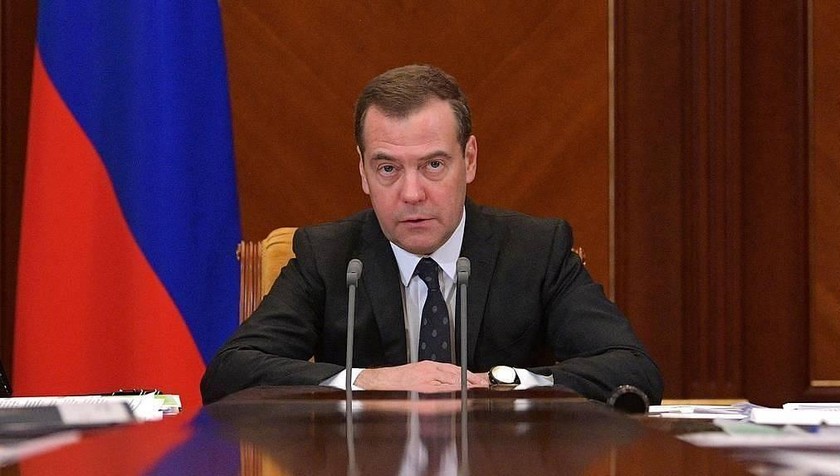 Thủ tướng Nga Dmitry Medvedev.