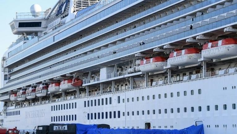 Du thuyền Diamond Princess đang bị cách ly ở Nhật.