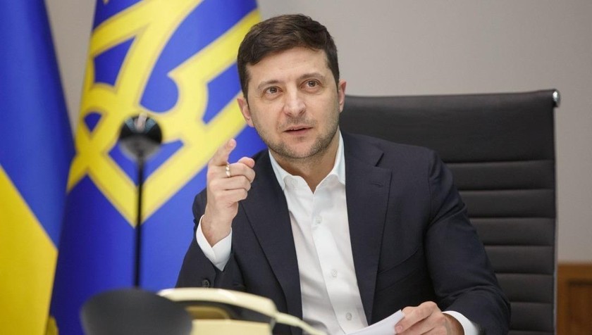 Tổng thống Ukraine Volodymyr Zelensky.