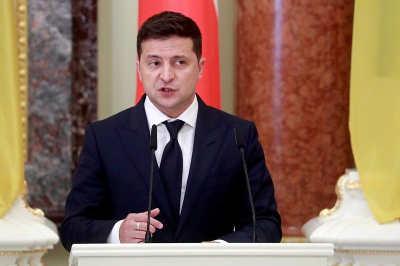 Tổng thống Ukraine Volodymyr Zelensky.