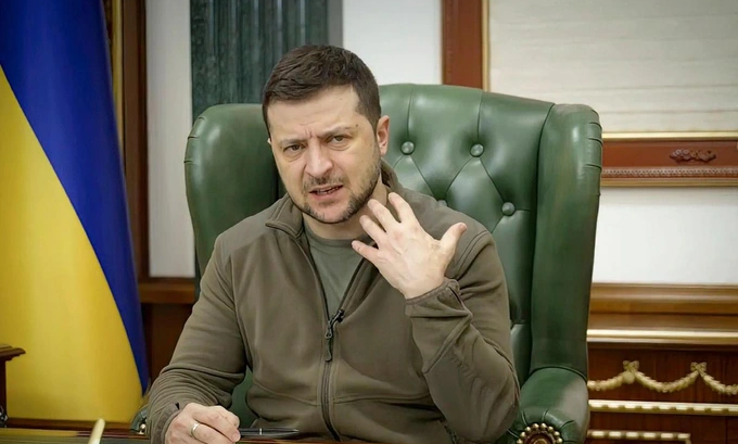 Tổng thống Ukraine Zelensky.