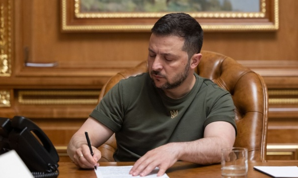 Tổng thống Ukraine Zelensky.