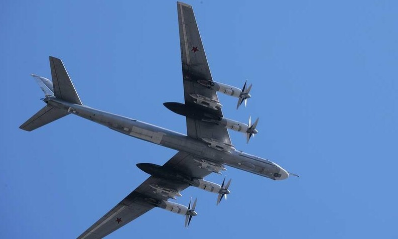 Máy bay ném bom chiến lược Tu-95MS của Nga.