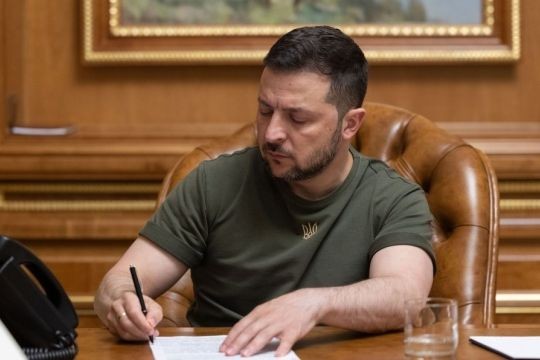 Tổng thống Ukraine Zelensky.