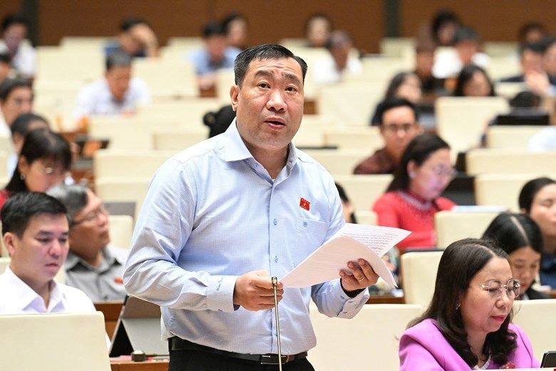 Đại biểu Thạch Phước Bình phát biểu tại phiên họp.