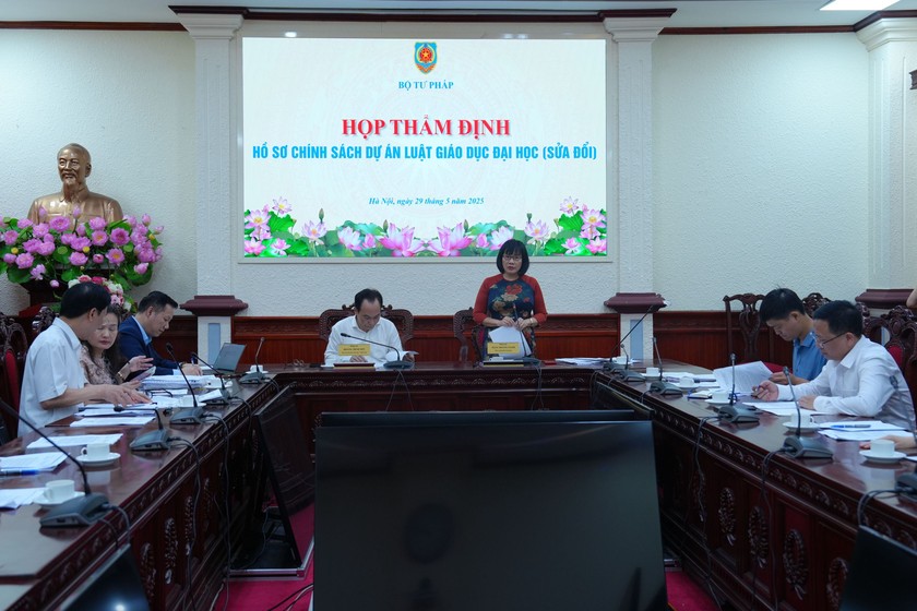 Thứ trưởng Đặng Hoàng Oanh chủ trì cuộc họp.