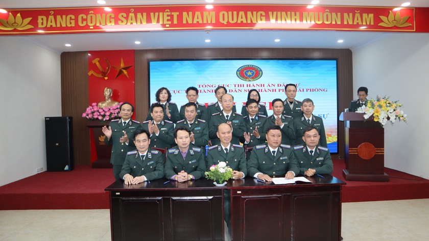 Các cơ quan THADS Hải Phòng giao ban công tác THADS Quý I năm 2023 và ký kết giao ước thi đua.