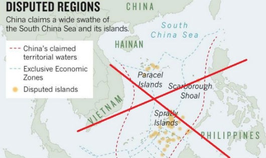 Tòa trọng tài bác bỏ đường lưỡi bò phi pháp của Trung Quốc