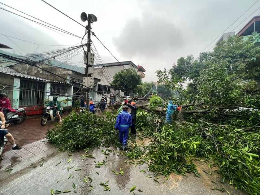 Mưa đá, giông lốc trút xuống Lào Cai trong đêm