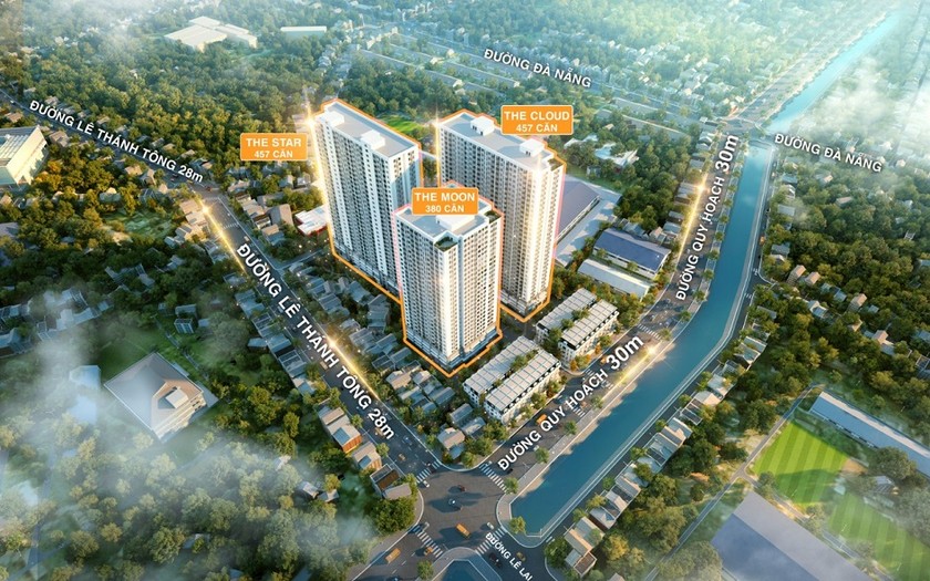 Ảnh minh hoạ về phối cảnh dự án nhà ở xã hội 384 Lê Thánh Tông Moonbay Residence Hải Phòng