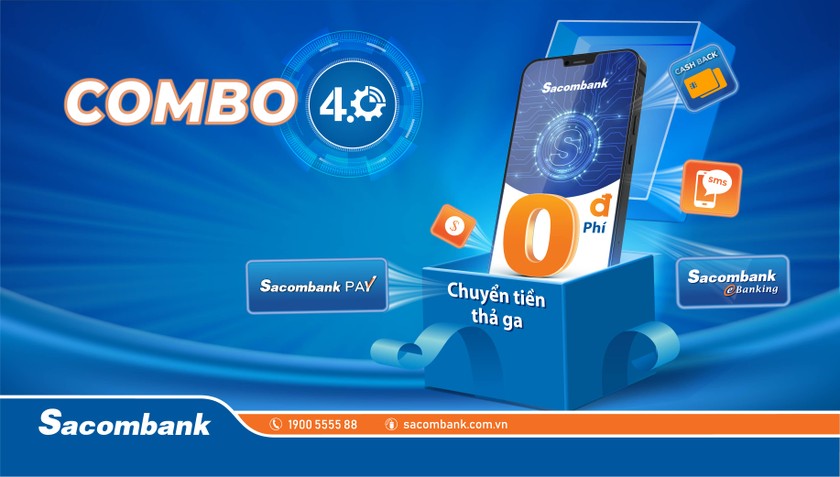 Chuyển tiền thả ga với combo 4.0 của Sacombank