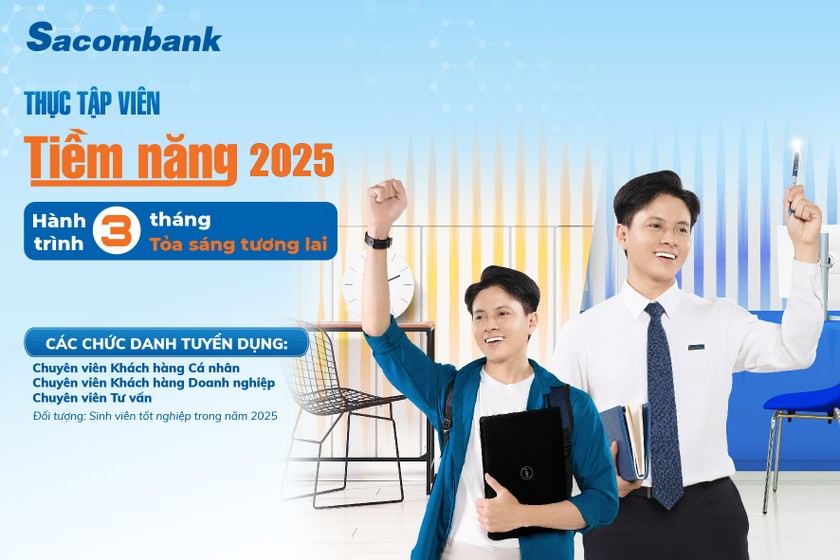 Cơ hội thực tập và làm việc tại Sacombank dành cho sinh viên năm cuối