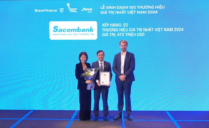 Brand Finance: Sacombank vào Top 22 thương hiệu giá trị nhất Việt Nam