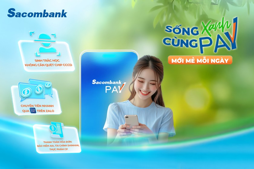 Sacombank Pay nâng cấp phiên bản mới, gia tăng trải nghiệm và tiện ích cho khách hàng