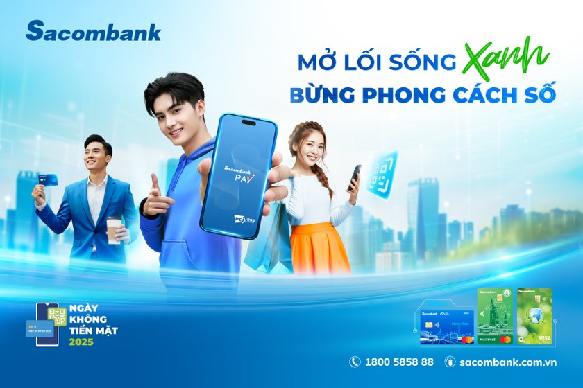 Sacombank đồng hành cùng “Ngày không tiền mặt” 2025 góp phần thúc đẩy kinh tế số