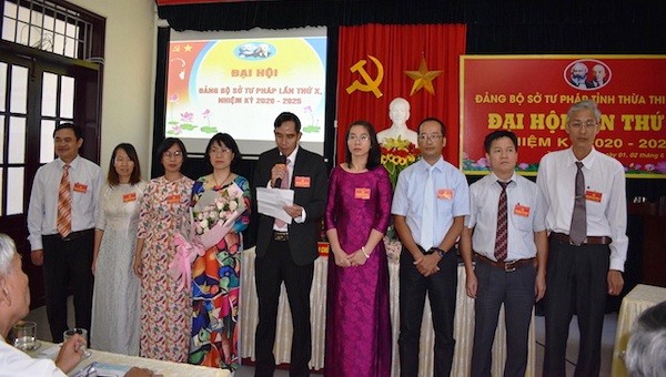 Lãnh đạo Đảng bộ Sở tư pháp nhiệm kỳ 2020 -2025
