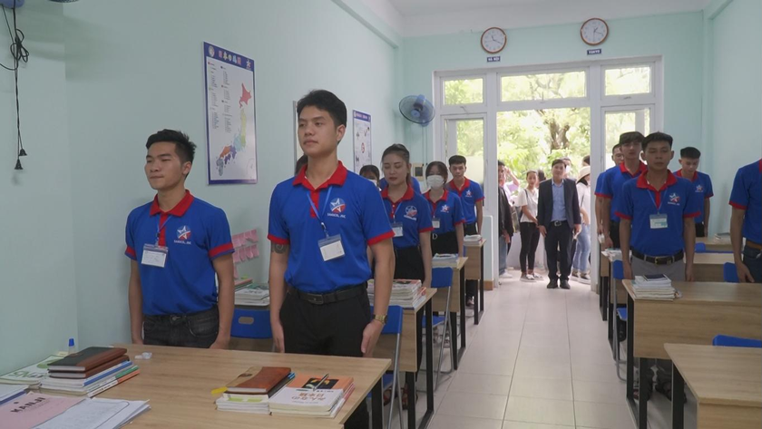 Học sinh các trường THPT trên địa bàn tham quan các hoạt động dạy học tiếng Nhật, văn hoá Nhật bản tại Trung tâm HUEIC-SAKICO 