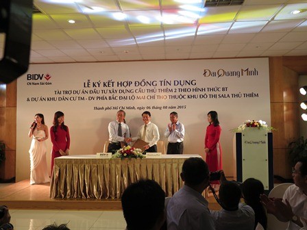 BIDV tài trợ 4.200 tỷ đồng thực hiện dự án xây dựng cầu Thủ Thiêm 2 