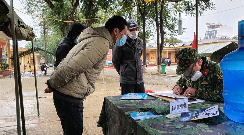 Tiếp nhận người cách ly tại TP Hồ Chí Minh.