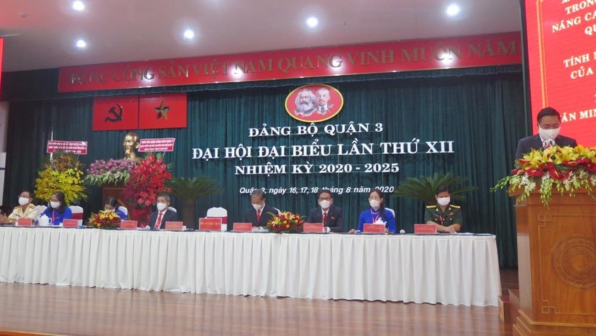 Đại hội Đại biểu Quận 3 (TP HCM) lần thứ XII, nhiệm kỳ 2020-2025.