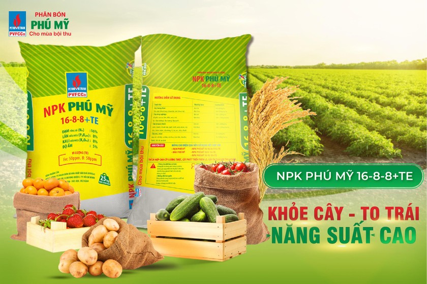 PVFCCo ra mắt sản phẩm NPK Phú Mỹ 16-8-8+TE