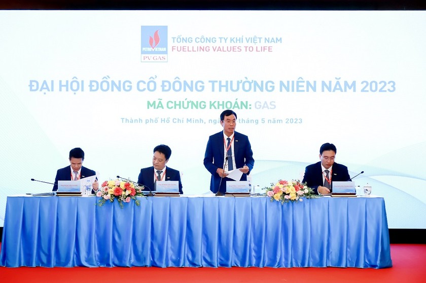 Đoàn Chủ tịch điều hành cuộc họp ĐHĐCĐ PV GAS năm 2023