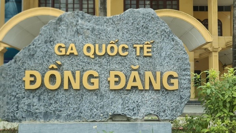 Ga Quốc tế Đồng Đăng. (Ảnh: Minh Hữu)