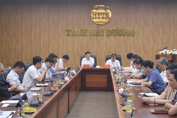 UBND tỉnh Hải Dương làm việc với UBND thành phố Hải Phòng để thống nhất về hạ tầng kỹ thuật, nền tảng ứng dụng công nghệ thông tin, chuyển đổi số sau hợp nhất đơn vị hành chính cấp tỉnh.