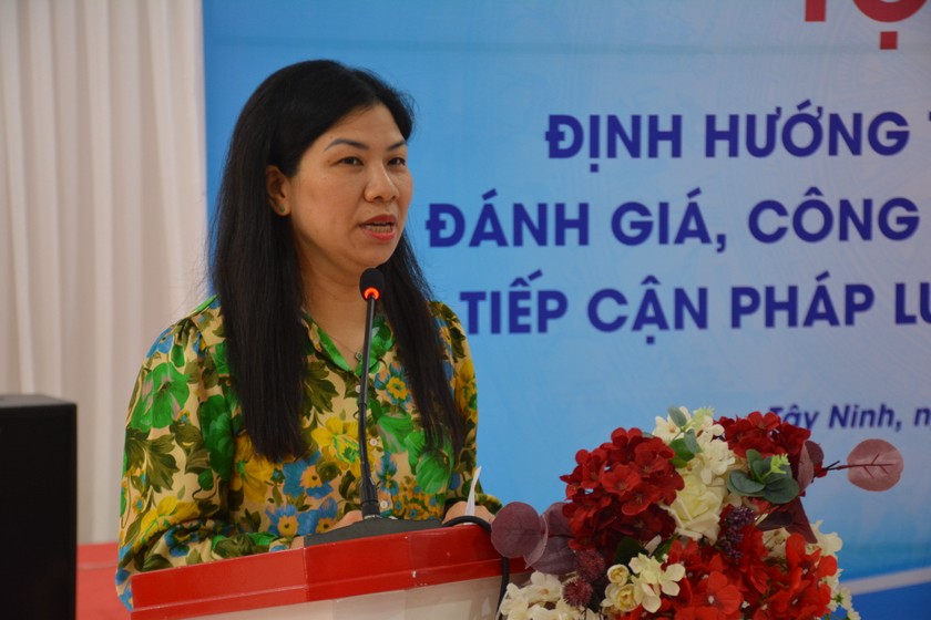 Bà Tô Thị Thu Hà, Phó Cục trưởng Cục Phổ biến, giáo dục pháp luật và Trợ giúp pháp lý (Bộ Tư pháp). Bà Tô Thị Thu Hà, Phó Cục trưởng Cục Phổ biến, giáo dục pháp luật và Trợ giúp pháp lý (Bộ Tư pháp).