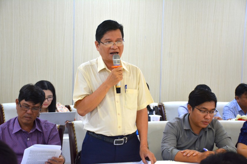 Ông Phạm Văn Phong - Phó Giám đốc Sở Tư pháp tỉnh Đồng Tháp tham dự và trình bày tham luận.