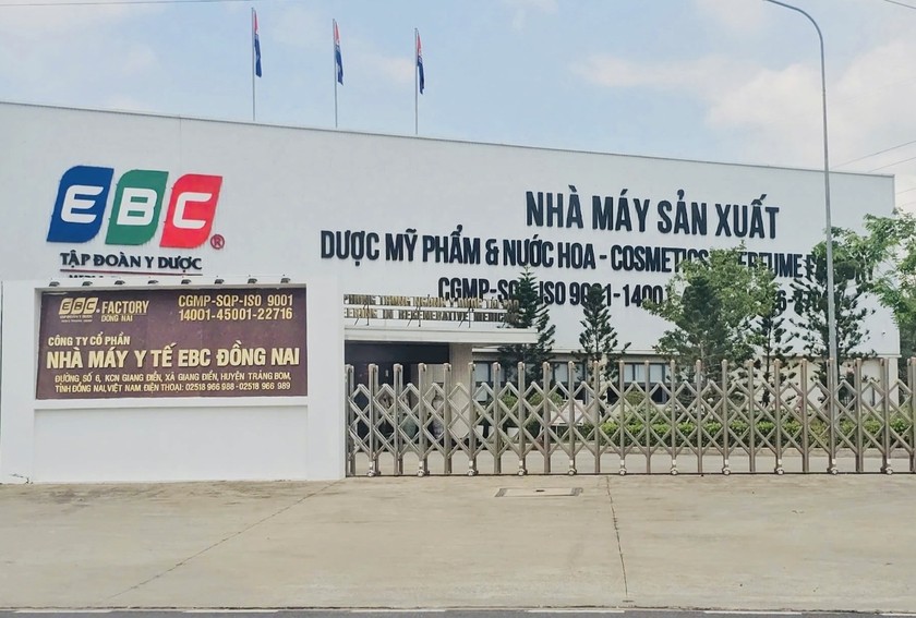 Sở Y tế Đồng Nai báo cáo gửi UBND tỉnh về tiến độ xử lý vụ việc liên quan đến hai sản phẩm mỹ phẩm do Công ty CP Nhà máy Y tế EBC Đồng Nai sản xuất.